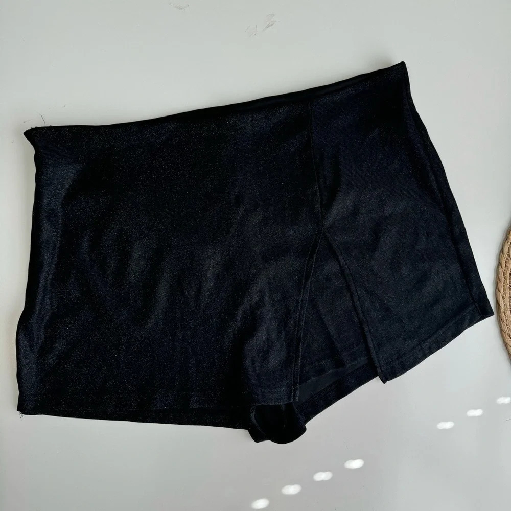 Shein Black Shimmering Shorts Size 3XL